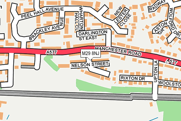 M29 8NJ map - OS OpenMap – Local (Ordnance Survey)