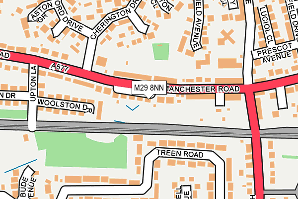 M29 8NN map - OS OpenMap – Local (Ordnance Survey)