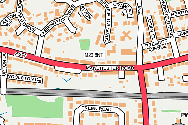M29 8NT map - OS OpenMap – Local (Ordnance Survey)