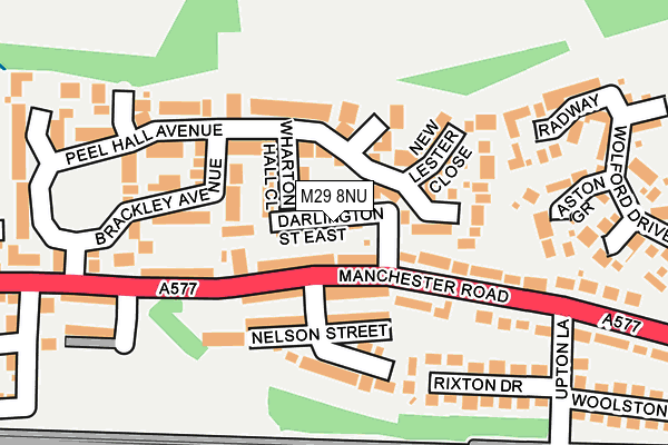 M29 8NU map - OS OpenMap – Local (Ordnance Survey)