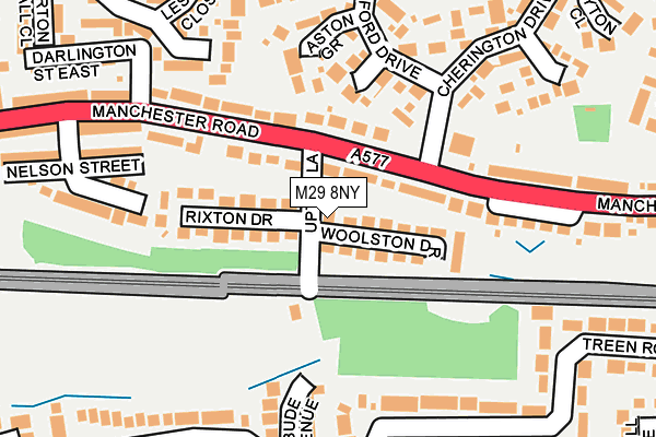 M29 8NY map - OS OpenMap – Local (Ordnance Survey)