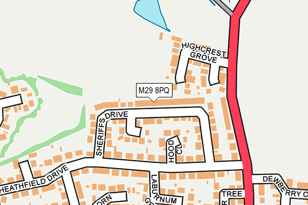 M29 8PQ map - OS OpenMap – Local (Ordnance Survey)