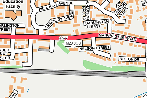 M29 8QG map - OS OpenMap – Local (Ordnance Survey)