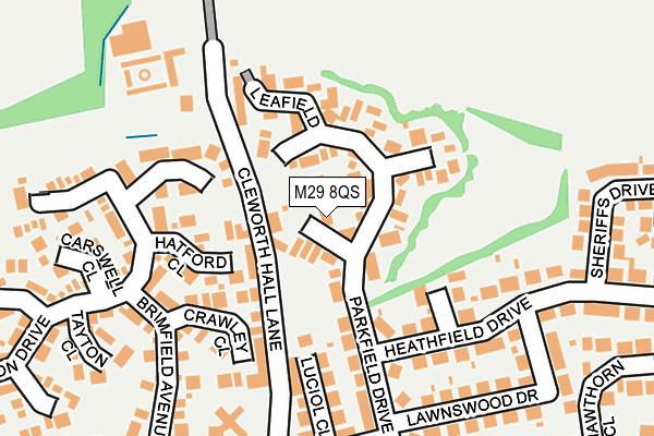 M29 8QS map - OS OpenMap – Local (Ordnance Survey)
