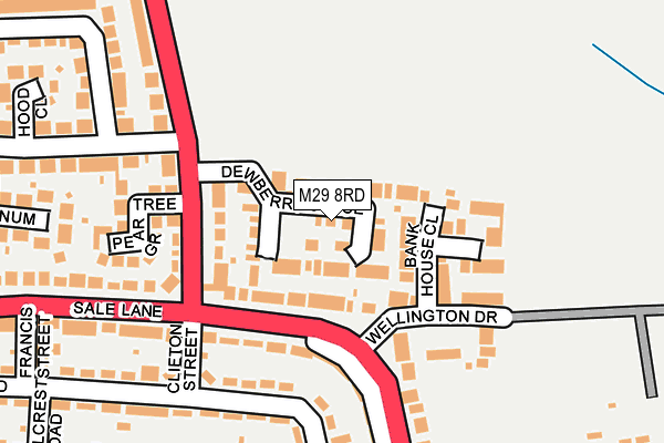 M29 8RD map - OS OpenMap – Local (Ordnance Survey)