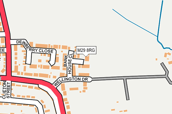 M29 8RG map - OS OpenMap – Local (Ordnance Survey)