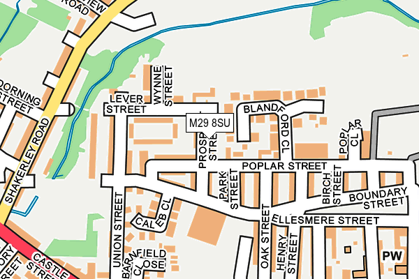 M29 8SU map - OS OpenMap – Local (Ordnance Survey)