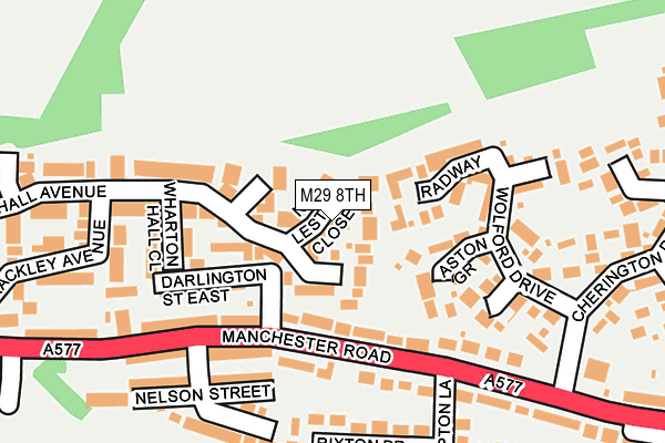 M29 8TH map - OS OpenMap – Local (Ordnance Survey)