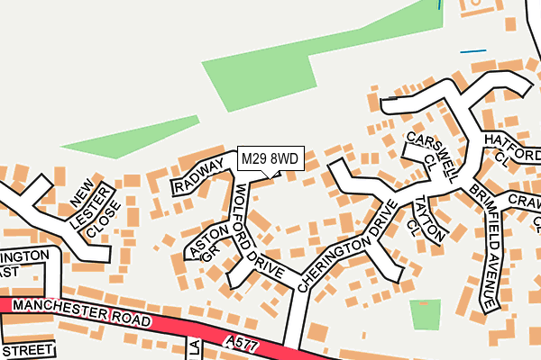 M29 8WD map - OS OpenMap – Local (Ordnance Survey)