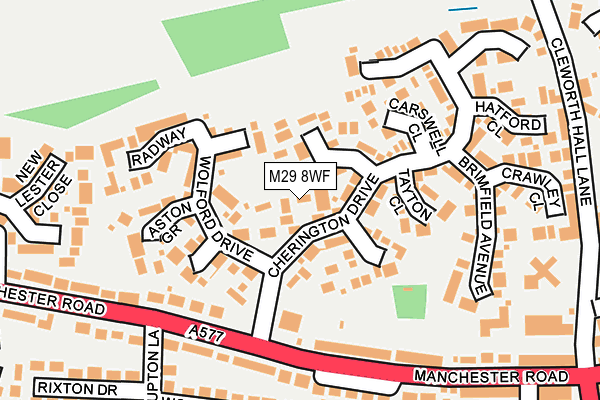 M29 8WF map - OS OpenMap – Local (Ordnance Survey)