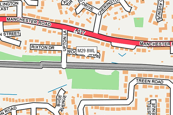 M29 8WL map - OS OpenMap – Local (Ordnance Survey)