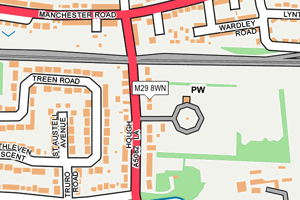 M29 8WN map - OS OpenMap – Local (Ordnance Survey)