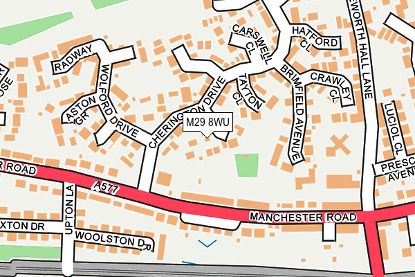 M29 8WU map - OS OpenMap – Local (Ordnance Survey)