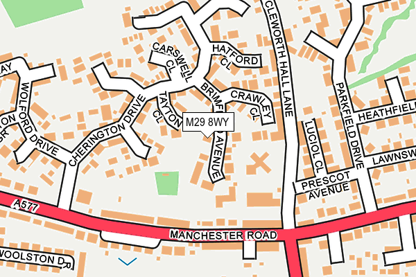 M29 8WY map - OS OpenMap – Local (Ordnance Survey)