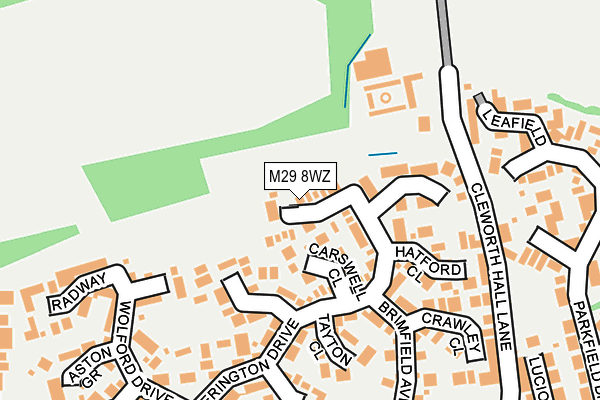 M29 8WZ map - OS OpenMap – Local (Ordnance Survey)