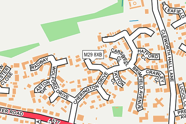 M29 8XB map - OS OpenMap – Local (Ordnance Survey)