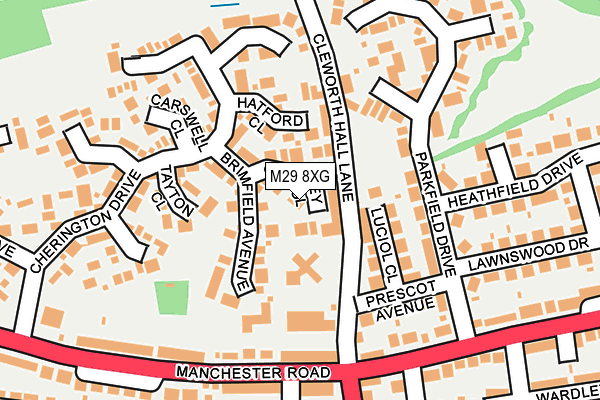 M29 8XG map - OS OpenMap – Local (Ordnance Survey)