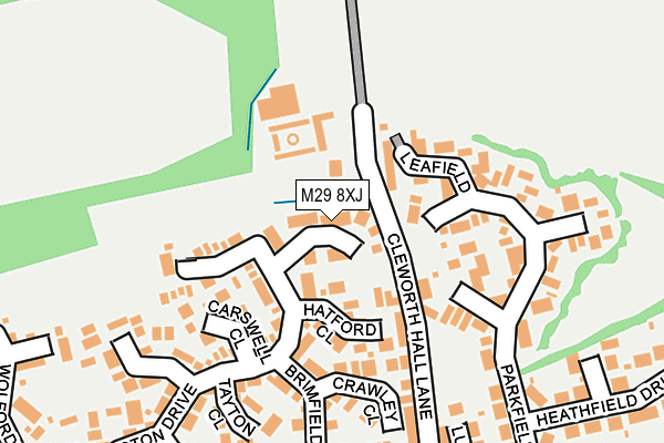 M29 8XJ map - OS OpenMap – Local (Ordnance Survey)