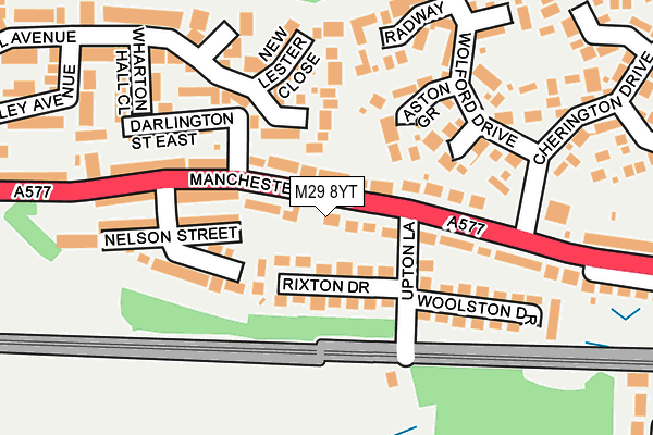 M29 8YT map - OS OpenMap – Local (Ordnance Survey)