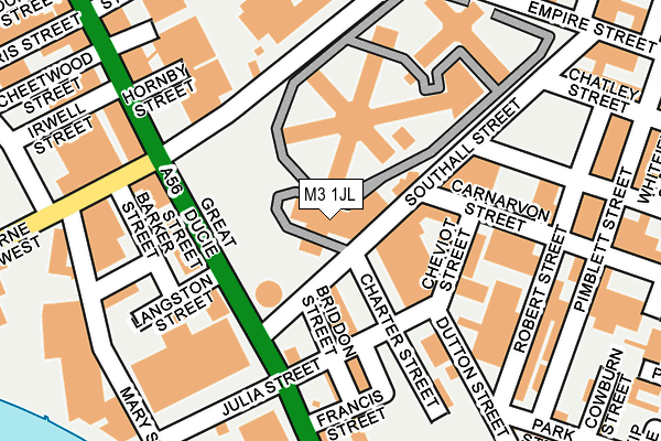 M3 1JL map - OS OpenMap – Local (Ordnance Survey)