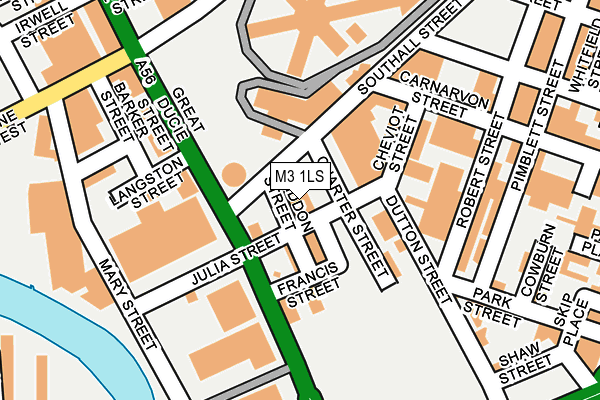 M3 1LS map - OS OpenMap – Local (Ordnance Survey)