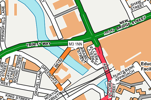 M3 1NN map - OS OpenMap – Local (Ordnance Survey)