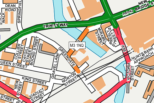 M3 1NQ map - OS OpenMap – Local (Ordnance Survey)