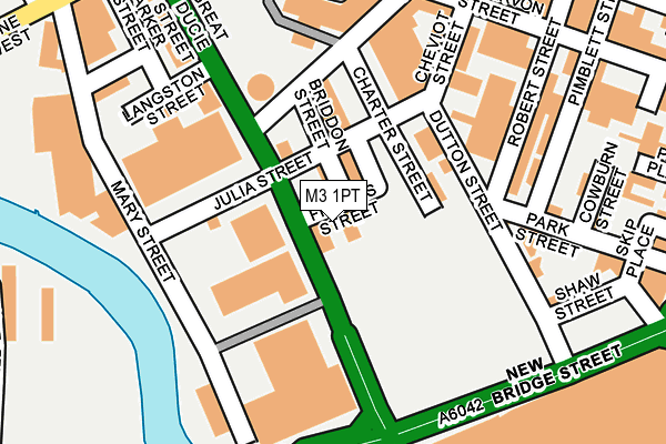 M3 1PT map - OS OpenMap – Local (Ordnance Survey)