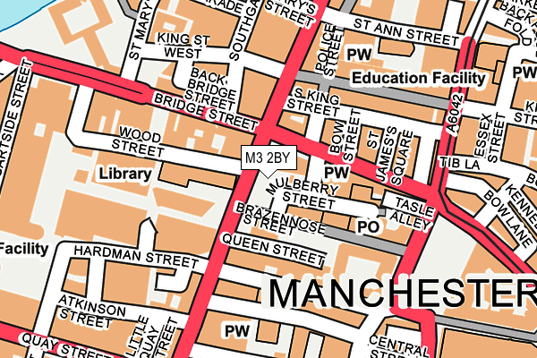 M3 2BY map - OS OpenMap – Local (Ordnance Survey)