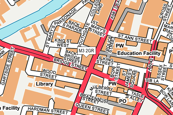 M3 2GR map - OS OpenMap – Local (Ordnance Survey)