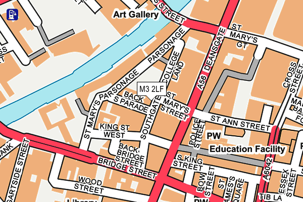 M3 2LF map - OS OpenMap – Local (Ordnance Survey)