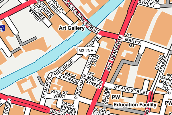 M3 2NH map - OS OpenMap – Local (Ordnance Survey)