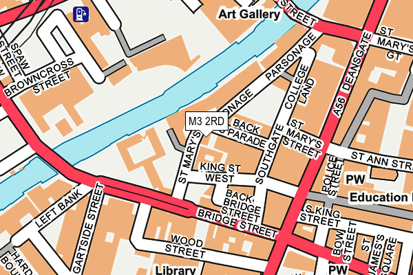 M3 2RD map - OS OpenMap – Local (Ordnance Survey)