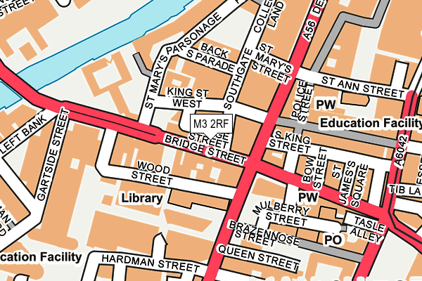 M3 2RF map - OS OpenMap – Local (Ordnance Survey)