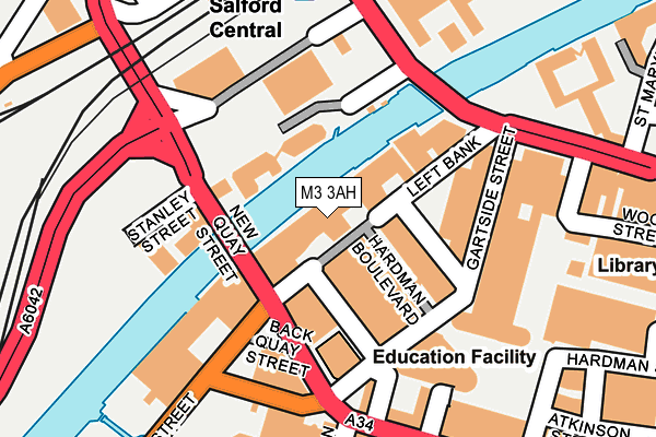 M3 3AH map - OS OpenMap – Local (Ordnance Survey)