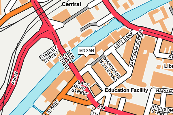 M3 3AN map - OS OpenMap – Local (Ordnance Survey)