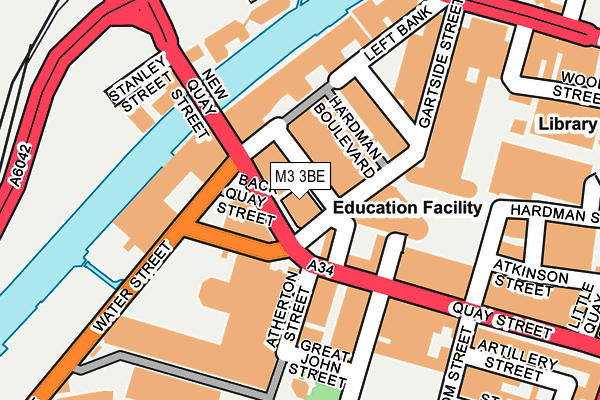 M3 3BE map - OS OpenMap – Local (Ordnance Survey)