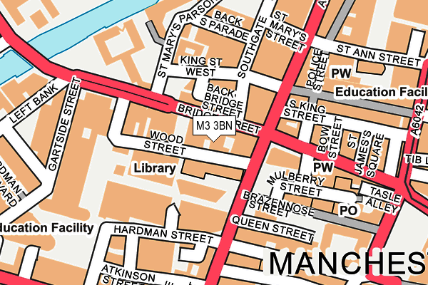 M3 3BN map - OS OpenMap – Local (Ordnance Survey)