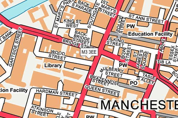 M3 3EE map - OS OpenMap – Local (Ordnance Survey)