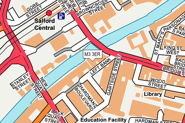 M3 3ER map - OS OpenMap – Local (Ordnance Survey)