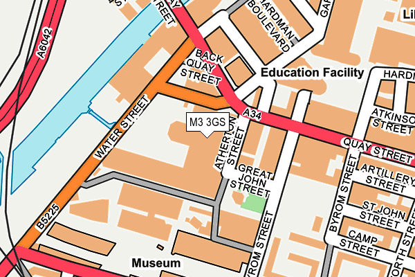 M3 3GS map - OS OpenMap – Local (Ordnance Survey)