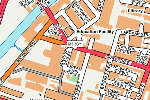 M3 3GY map - OS OpenMap – Local (Ordnance Survey)