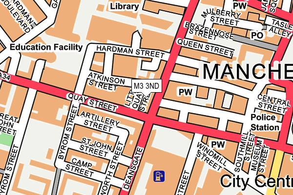 M3 3ND map - OS OpenMap – Local (Ordnance Survey)