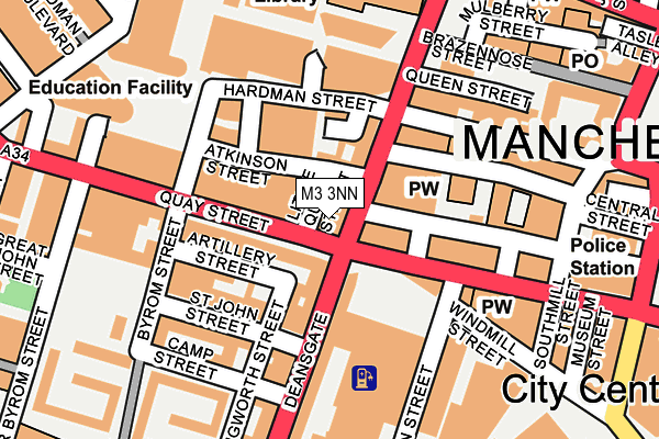 M3 3NN map - OS OpenMap – Local (Ordnance Survey)