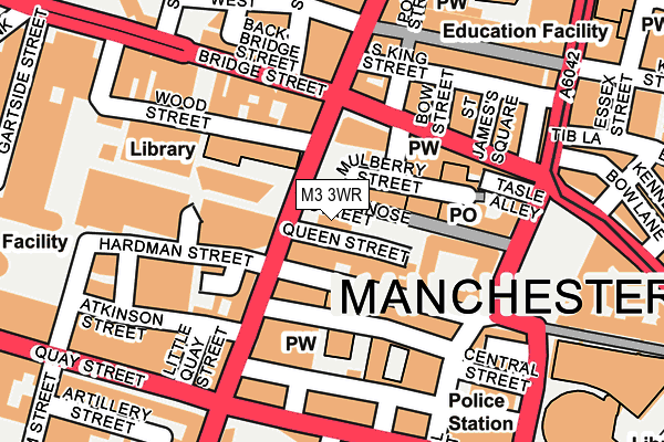 M3 3WR map - OS OpenMap – Local (Ordnance Survey)