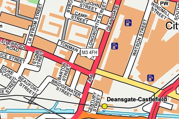 M3 4FH map - OS OpenMap – Local (Ordnance Survey)