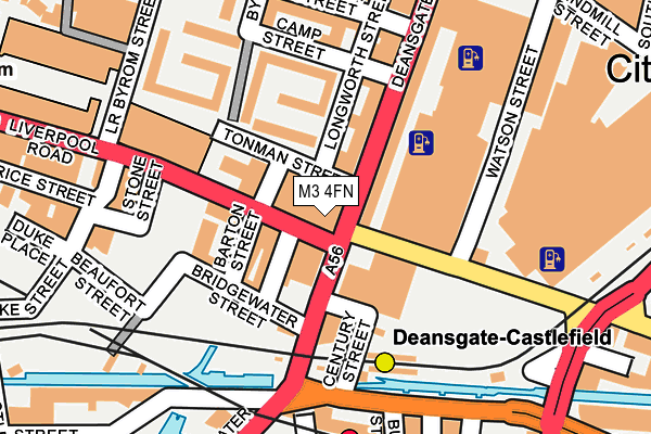 M3 4FN map - OS OpenMap – Local (Ordnance Survey)