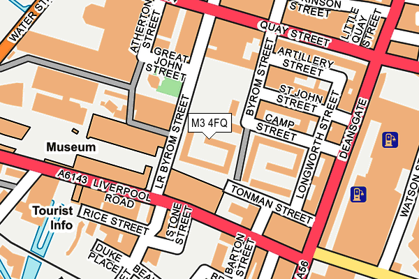 M3 4FQ map - OS OpenMap – Local (Ordnance Survey)