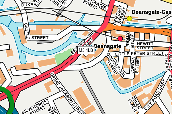 M3 4LB map - OS OpenMap – Local (Ordnance Survey)