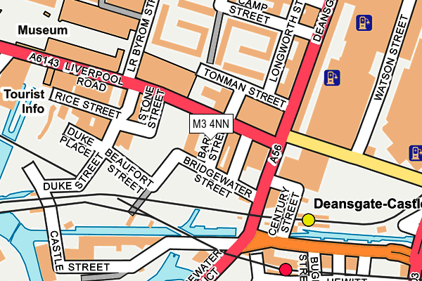 M3 4NN map - OS OpenMap – Local (Ordnance Survey)